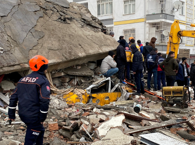 土耳其地震，東南部最大城迪亞巴克爾（Diyarbakir）災(zāi)情。路透社