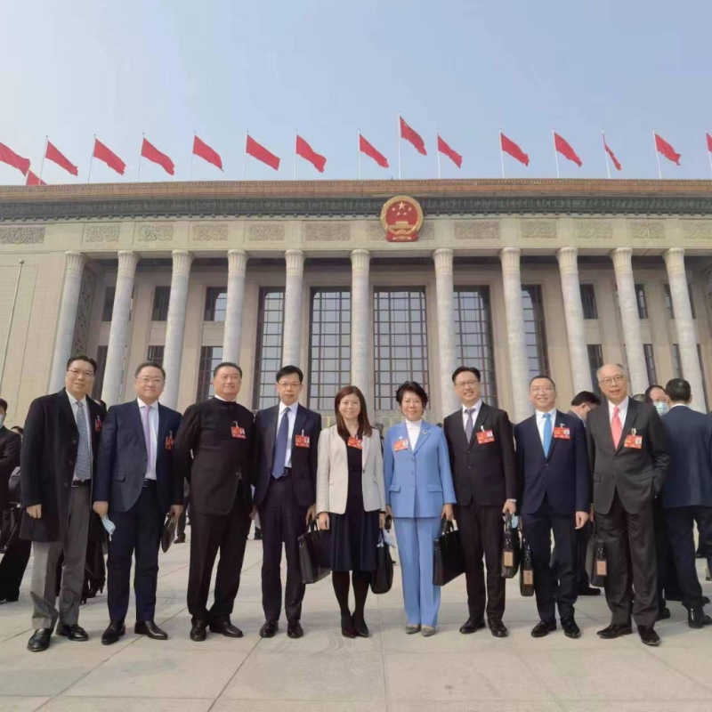 多名港區人大及政協代表在會議結束後回應報告，他們都對國家未來發展充滿信心。徐莉提供