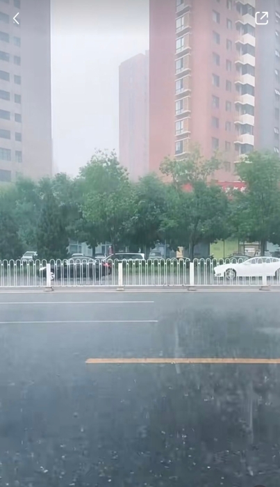 杜蘇芮將至，北京周六開始下雨。