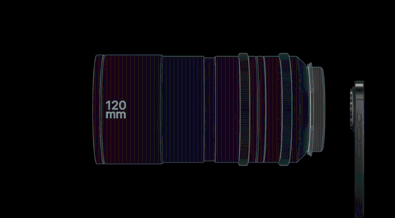 iPhone 15 Pro Max遠遠攝提供5倍光學變焦，焦距延長提升至120mm，遠景可以輕易捕捉