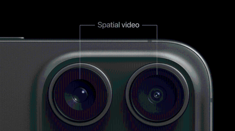 iPhone 15 Pro支持Spatial Video拍攝，并分享至稍后推出的Apple Vision Pro。