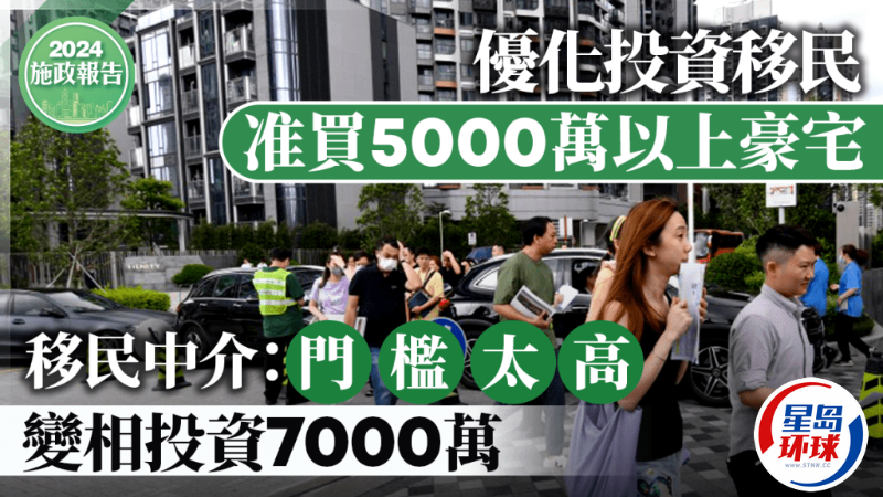 投資移民準買5000萬以上豪宅