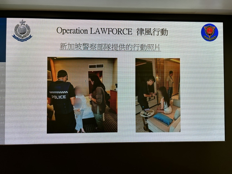 新加坡警察部隊在當地拘捕一名操控日本性工作者賣淫的集團成員及3名性工作者。