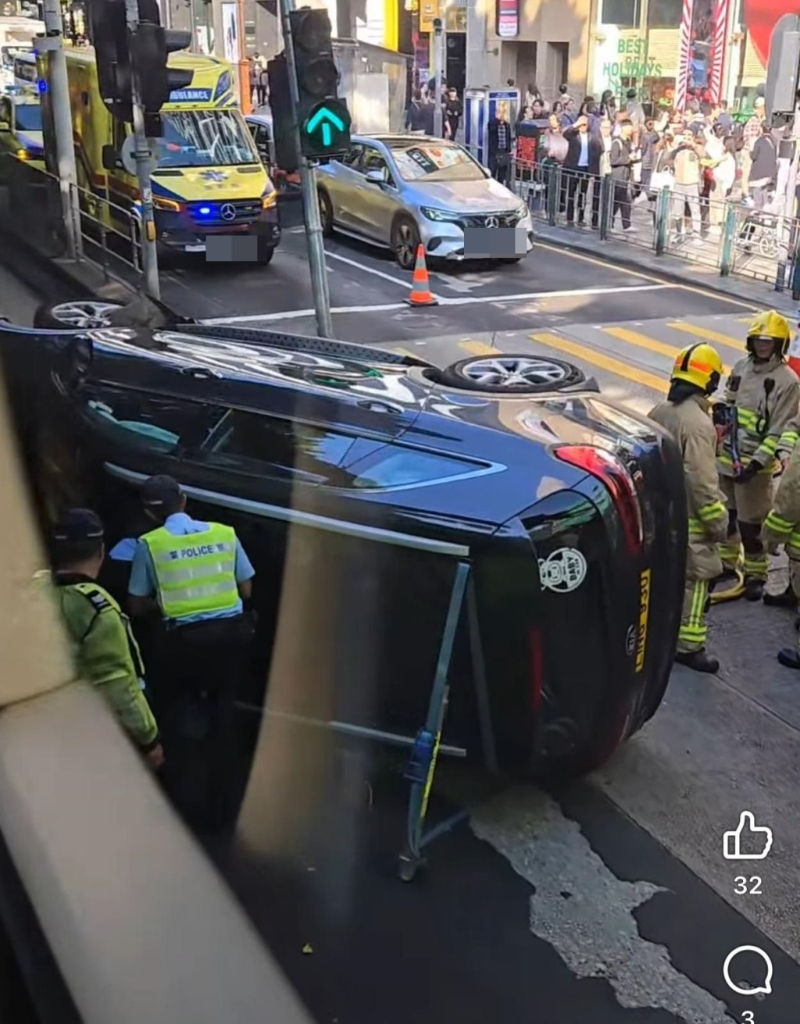 網上瘋傳車禍后的相片。